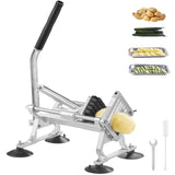 Commercial Vegetable Slicer, 1/2 inch Fruit Slicer, Stainless Steel and Aluminum Alloy Vegetable Cutter Slicer Machine, Manual Slicer with Non-slip Feet, for Radishes, Onions, Potatoes, Lemons