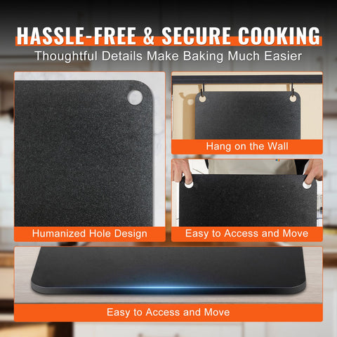 Pizza Steel, 16" x 14.5" x 3/8" Pizza Steel Plate for Oven, Pre-Seasoned Carbon Steel Pizza Baking Stone with 20X Higher Conductivity, Heavy Duty Pizza Pan for Outdoor Grill, Indoor Oven