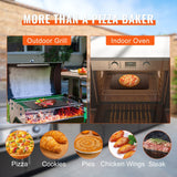 Pizza Steel, 16" x 14.5" x 3/8" Pizza Steel Plate for Oven, Pre-Seasoned Carbon Steel Pizza Baking Stone with 20X Higher Conductivity, Heavy Duty Pizza Pan for Outdoor Grill, Indoor Oven
