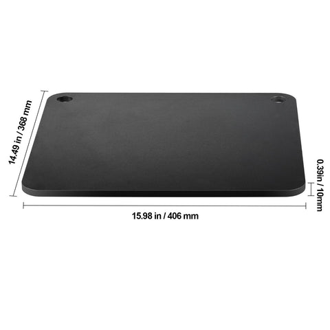 Pizza Steel, 16" x 14.5" x 3/8" Pizza Steel Plate for Oven, Pre-Seasoned Carbon Steel Pizza Baking Stone with 20X Higher Conductivity, Heavy Duty Pizza Pan for Outdoor Grill, Indoor Oven