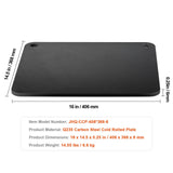 Pizza Steel 16"x14.5"x1/4" Pre-Seasoned Carbon Steel Pizza Baking Stone