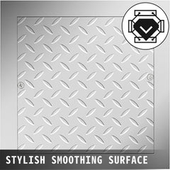 VEVOR Recessed Manhole Cover 11.8""x11.8"" Clear Opening, Galvanized Steel Drain Cover Overall Size 14.5""x14.5"", Sealed Square Manhole Cover and Frame, Steel Man Hole Lid Inspection Access for Boat/