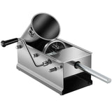 Manual Sausage Stuffer, 3 L / 7 LBS Horizontal Sausage Machine, Dual-Speed Meat Stuffer, Made of Food-Grade 304 Stainless Steel, Includes 5 Stuffing Tubes, for Home Kitchen Restaurant Commercial