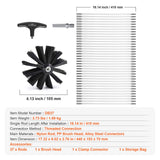 15.24M Dryer Vent Cleaner Kit, 37 Pieces Duct Cleaning Brush, Reinforced Nylon Dryer Vent Brush, Dryer Cleaning Tools Lint Remover with Flexible Lint Trap Brush, Clamp Connectors