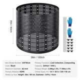Compost Bin 1000 L, Outdoor Expandable Composter, Easy to Setup & Large Capacity Composting Bin, Fast Creation of Fertile Soil