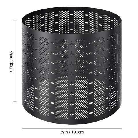 Compost Bin 1000 L, Outdoor Expandable Composter, Easy to Setup & Large Capacity Composting Bin, Fast Creation of Fertile Soil