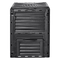 VEVOR Garden Compost Bin 300 L, BPA Free Composter, Large Capacity Outdoor Composting Bin with Top Lid and Bottom Door, Easy Assembling, Lightweight, Fast Creation of Fertile Soil