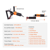 Pipe Tube Polisher Sander, 1300W Pipe Belt Sander with 6 Variable Speeds 1100-3200rpm, Professional Belt Sander Grinding Machine with 3PCS Sanding Belts for Burnishing Finishing Rust Removal