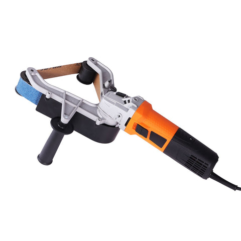 Pipe Tube Polisher Sander, 1300W Pipe Belt Sander with 6 Variable Speeds 1100-3200rpm, Professional Belt Sander Grinding Machine with 50PCS Sanding Belts for Burnishing Finishing Rust Removal