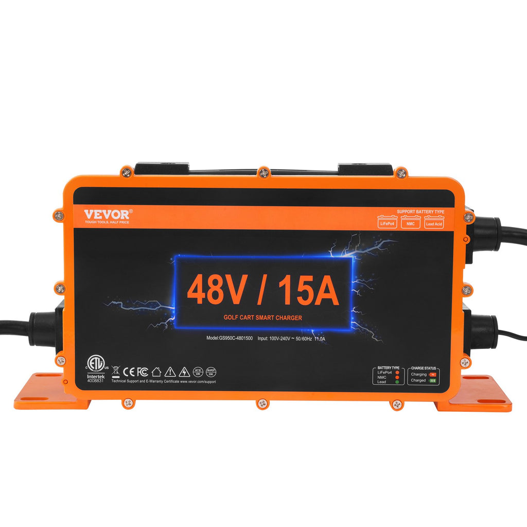 15 AMP Golf Cart Smart Battery Charger for Yamaha G29 Plug IP67
