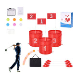 Backyard Golf Game 3 Hole Portable Bucket Golf Game for Kids and Adults