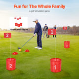 Backyard Golf Game 3 Hole Portable Bucket Golf Game for Kids and Adults