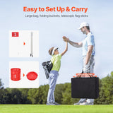 Backyard Golf Game 3 Hole Portable Bucket Golf Game for Kids and Adults