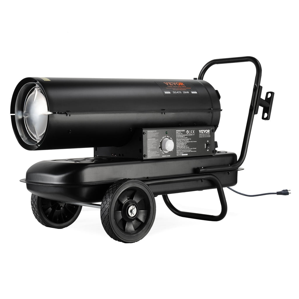 Portable Kerosene Forced Air Heater 70000 BTU Indoor Outdoor Use 5gal Tank
