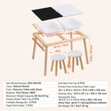 Kids Sensory Table & Chair Set Sand Water Play Table with 2 Storage Bins