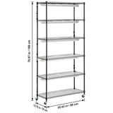 Plant Stand with Grow Light 6 Tiers 180W 180 cm Indoor Plant Grow Shelf