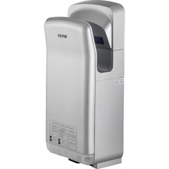 VEVOR Jet Hand Dryer Blade Hand Dryer Automatic High Speed for Washroom Silver