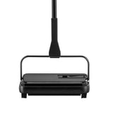 Carpet Sweeper, 200 mm Sweeping Paths, Floor Sweeper Manual Non Electric, 300 ml Dustbin Capacity with Comb for Home Office Rugs Hardwood Surfaces Wood Floors Laminate, Cleans Dust Pet Hair