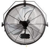 Industrial Wall Mount Fan Waterproof Metal Fan 17.6'' 3 Speed Airflow
