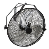 Industrial Wall Mount Fan Waterproof Metal Fan 17.6'' 3 Speed Airflow