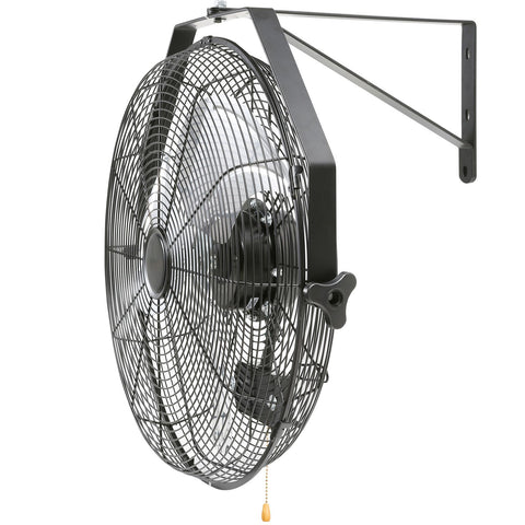 Industrial Wall Mount Fan Waterproof Metal Fan 17.6'' 3 Speed Airflow