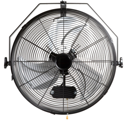 Industrial Wall Mount Fan Waterproof Metal Fan 17.6'' 3 Speed Airflow