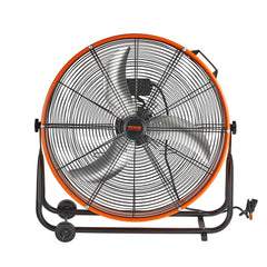 VEVOR Drum Fan 24 Inch High Velocity Industrial Use 3-Speed 8600CFM for Warehouse