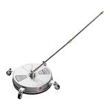 15" Pressure Washer Surface Cleaner 4 Wheels 4000 Max PSI 2 Extended Wands