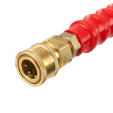 Pressure Washer Hose, 100FT, Kink Free 3/8"-φ14.8 Male, 3/8"-φ15 Female For Most Brand Pressure Washers, 4.9'' Bending Radius, 4800 PSI Heavy Duty Power Washer Extension Replacement Hose
