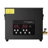 6L Ultra Sonic Cleaner, 180W Digital Ultrasonic Cleaning Machine with Gentle Mode & Upgraded Degassing, 40kHz Industrial Ultrasound Cleaner with Heater & Timer for Retainer, Jewelry, Tools