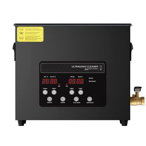 6L Ultra Sonic Cleaner, 180W Digital Ultrasonic Cleaning Machine with Gentle Mode & Upgraded Degassing, 40kHz Industrial Ultrasound Cleaner with Heater & Timer for Retainer, Jewelry, Tools