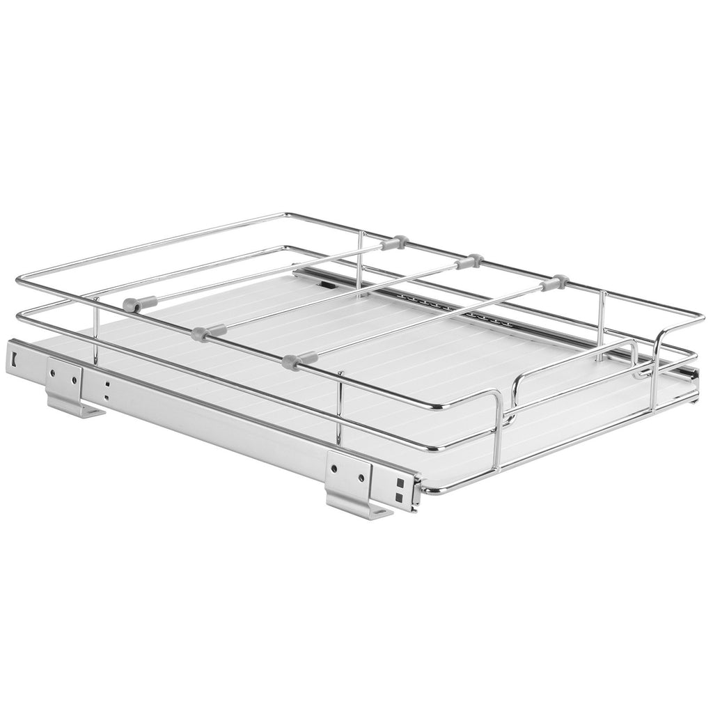 Pull Out Cabinet Under Sink Organizer 11.5 x 16.5 Inch Wire Drawer Basket