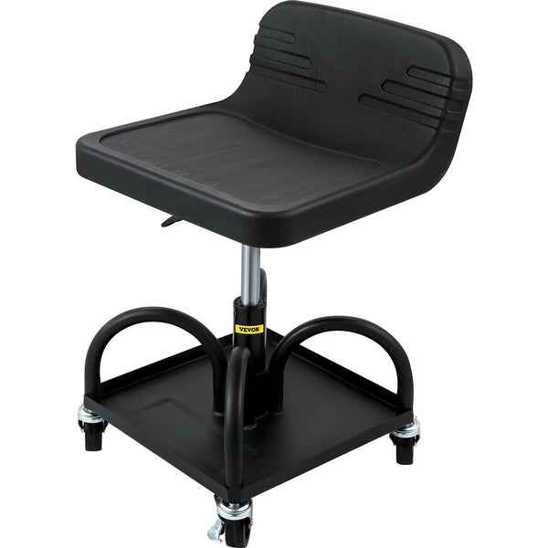 Rolling Garage Stool 300LBS Adjustable Mechanic Work Shop Seat w/Casters