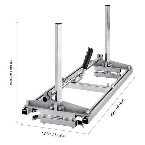 Portable Chainsaw Mill 14"-36" Guide Bar 0.2"-11.81" Cutting Thickness