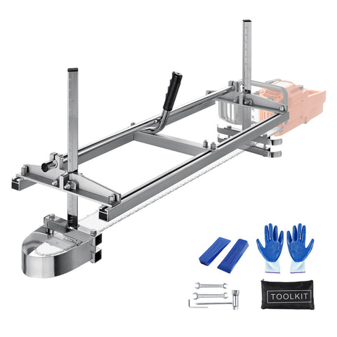 Portable Chainsaw Mill 14"-36" Guide Bar 0.2"-11.81" Cutting Thickness