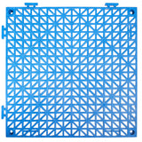 Modular Interlocking Cushion, 55 Pack 30 x 30 cm Splicing Drainage Mats, Soft PVC Interlocking Drainage Floor Tiles, Non-Slip Drainage Holes for Restroom, Bathroom, Kitchen, Pool, Wet Area, Blue