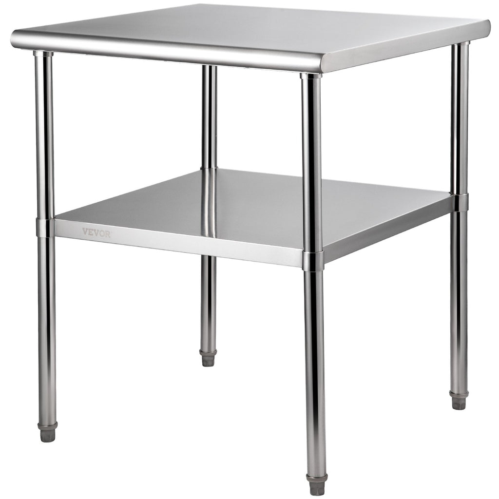 Stainless Steel Work Prep Table Commercial Food Prep Table 30x30x36in