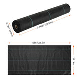13FTx108FT Premium Heavy Duty Weed Barrier Landscape Fabric, 5OZ Woven Geotextile Fabric Under Gravel, High Permeability for Weed Blocker Weed Mat, Driveway Fabric, Weed Control Garden Cloth