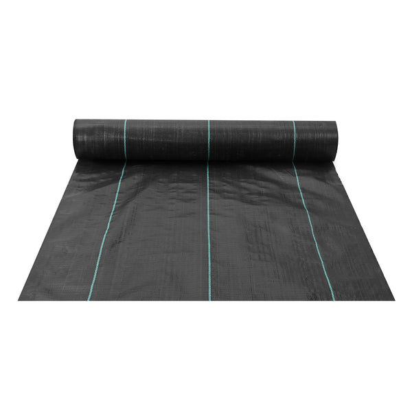 VEVOR 13FTx108FT Premium Heavy Duty Weed Barrier Landscape Fabric, 5OZ Woven Geotextile Fabric Under Gravel, High Permeability for Weed Blocker Weed Mat, Driveway Fabric, Weed Control Garden Cloth