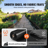 Weed Barrier Landscape Fabric, 3.28*164FT Heavy Duty Garden Weed Fabric, Woven PP Weed Control Fabric, Driveway Fabric, Geotextile Fabric for Landscaping, Ground Cover, Weed Blocker Weed Mat