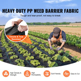 4FTx300FT Premium Heavy Duty Weed Barrier Landscape Fabric, 3.2OZ Woven Geotextile Fabric Under Gravel, High Permeability for Weed Blocker Weed Mat, Driveway Fabric, Weed Control Garden Cloth
