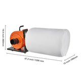 Dust Collector, 1HP 460 CFM Air Flow, Rolling Dust Collector with 80L Large Dust Collection Bag, 2.5 Micron Bag Filtration, Industrial Workshop Mobile Wood Dust Container with Handle and Wheels