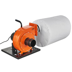 VEVOR Dust Collector, 1HP 460 CFM Air Flow, Rolling Dust Collector with 80L Large Dust Collection Bag, 2.5 Micron Bag Filtration, Industrial Workshop Mobile Wood Dust Container with Handle and Wheels