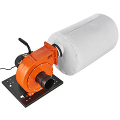 VEVOR Dust Collector, 1HP 460 CFM Air Flow, Rolling Dust Collector with 80L Large Dust Collection Bag, 2.5 Micron Bag Filtration, Industrial Workshop Mobile Wood Dust Container with Handle and Wheels