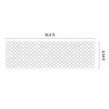 Ground Grid 2-Inch Depth Geocell Grid 16.4x6.5FT / 5000x1980mm for Gravel