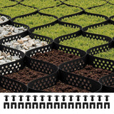 Ground Grid 2-Inch Depth Geocell Grid 16.4x6.5FT / 5000x1980mm for Gravel