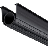 Garage Door Seals Bottom Rubber, U Shape +O Ring Combination Garage Door Bottom Weather Seal, 10ft Weatherproofing Garage Door Seal, 5/16 inch T-ends and 3 3/4 inch Width, for Doors, Black