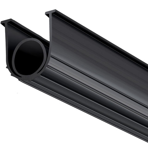 Garage Door Seals Bottom Rubber, U Shape +O Ring Combination Garage Door Bottom Weather Seal, 10ft Weatherproofing Garage Door Seal, 5/16 inch T-ends and 3 3/4 inch Width, for Doors, Black