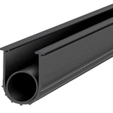 Garage Door Seals Bottom Rubber, U Shape +O Ring Combination Garage Door Bottom Weather Seal, 10ft Weatherproofing Garage Door Seal, 5/16 inch T-ends and 3 3/4 inch Width, for Doors, Black