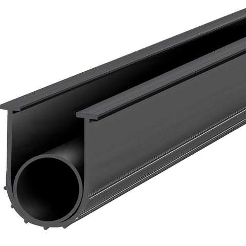 Garage Door Seals Bottom Rubber, U Shape +O Ring Combination Garage Door Bottom Weather Seal, 10ft Weatherproofing Garage Door Seal, 5/16 inch T-ends and 3 3/4 inch Width, for Doors, Black